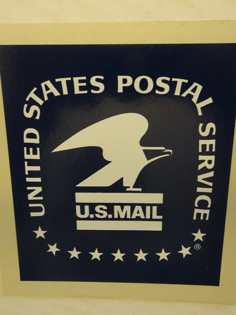 USPS United States Postal Service Retired Standing Eagle Decals Sticker -Vintage